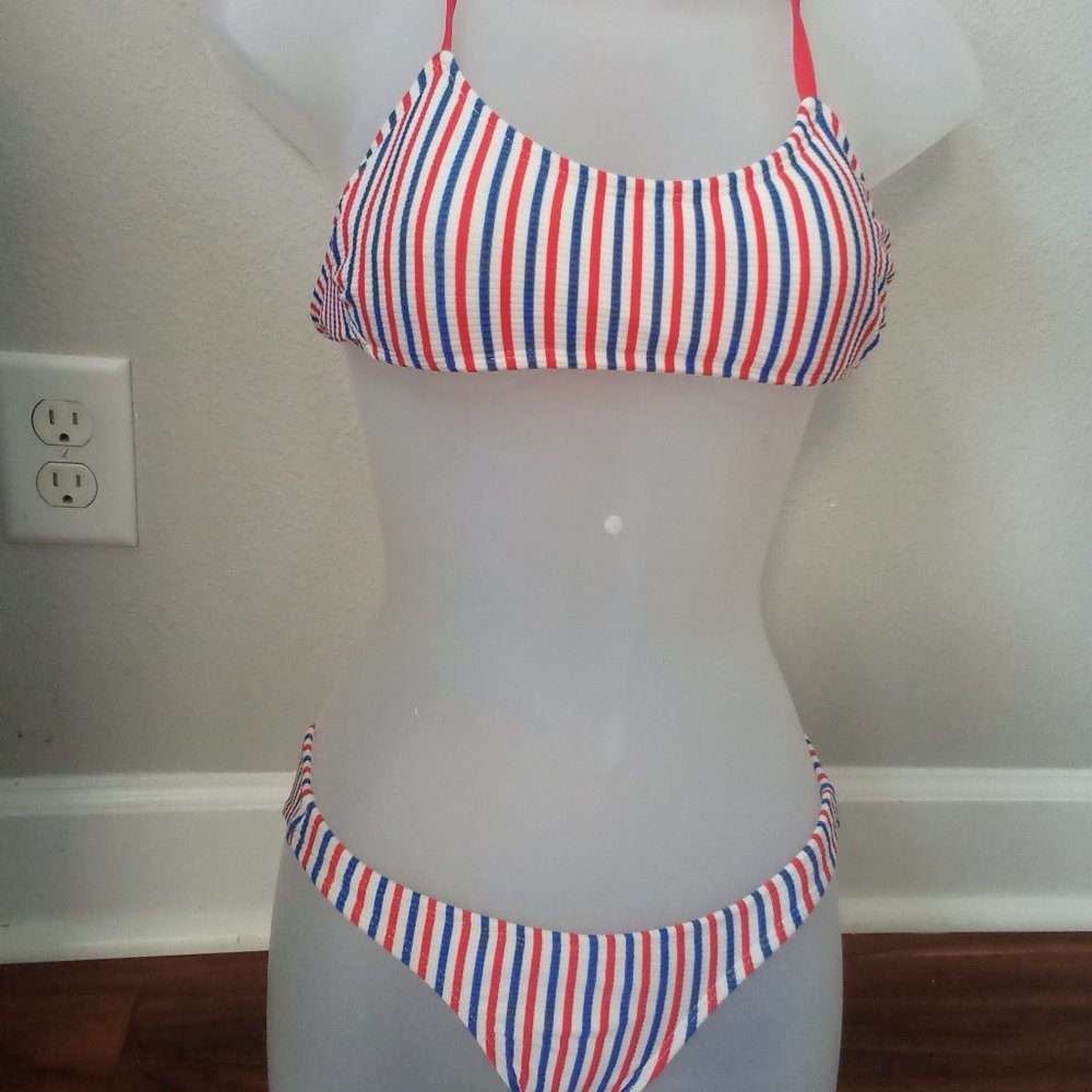 Xhilaration red, white and blue bathing suit XS